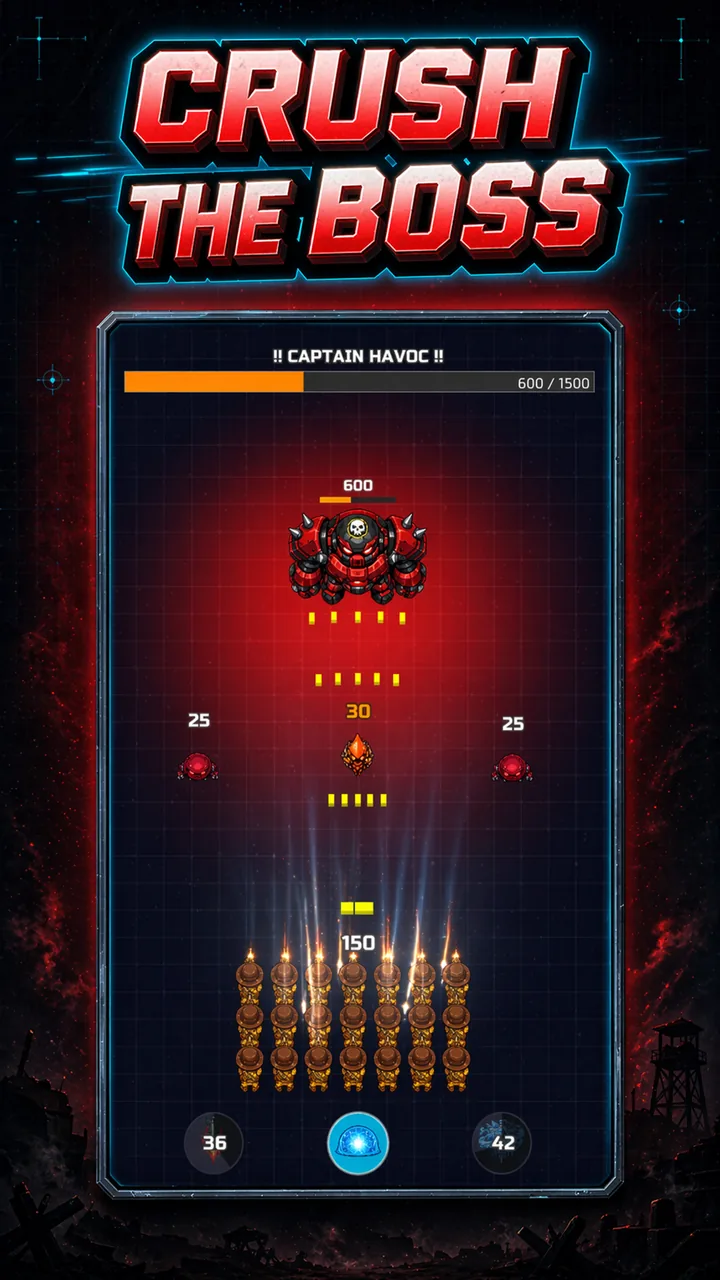 World boss battle in Gate Militia crowd army runner