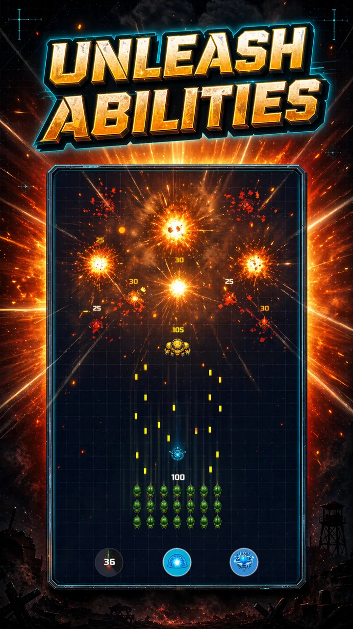 Gate Militia airstrike ability clearing enemies in a single blast
